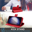 [Leather Wallet Case] Genuine Leather [RFID Blocking] Magnetic Flip Case with Card & Slots and Stand For Samsung Galaxy S23 Plus
