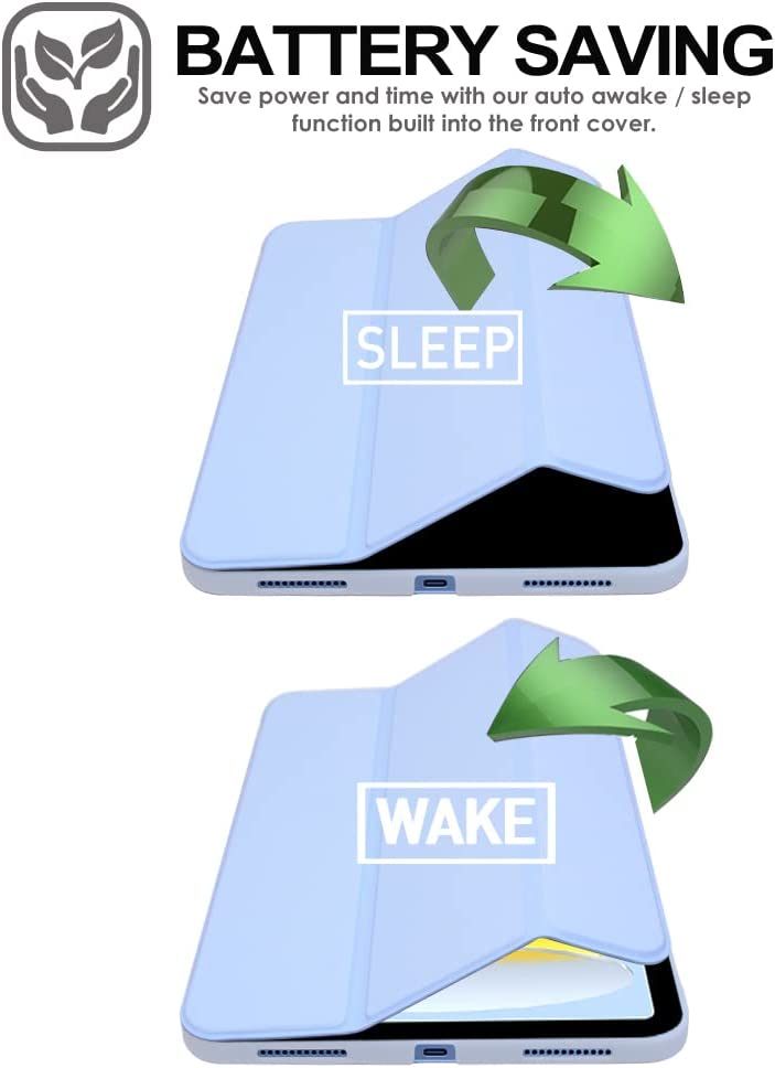 [Smart Case] Slim Stand Cover with Auto Sleep/Wake for Apple iPad 11th & 10th Generation, iPad 2025 / 2022