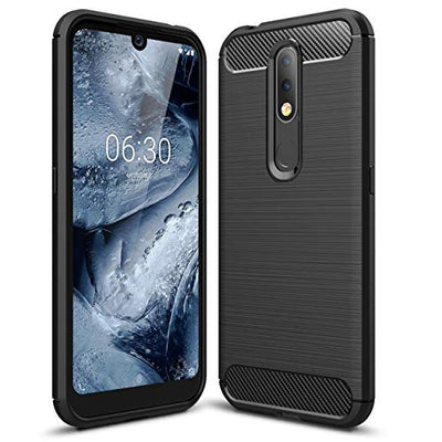 [Stealth Case] Nokia 4.2 Soft Protective Slim Cover with Carbon Fibre Detailing