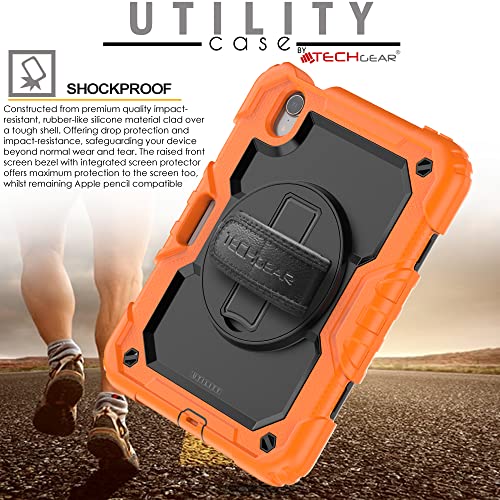 [UTILITY Case] Full Body Shockproof Case with Stand, Hand & Shoulder Strap for Apple iPad Mini 7 / Mini 6 8.3" [7th / 6th Generation]
