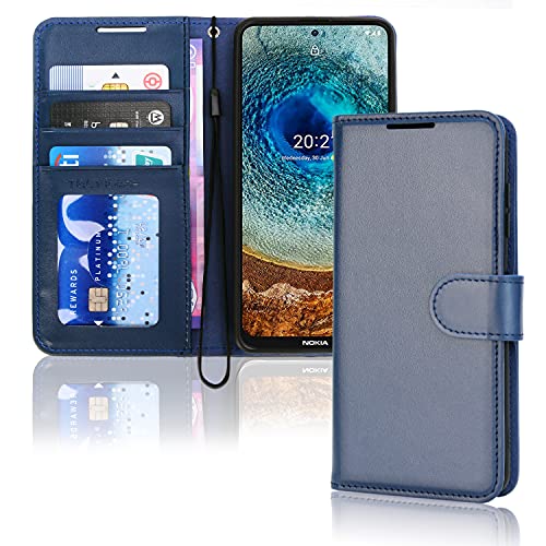 [Wallet Case] Protective Cover with Cash & Card Holder, Stand and Wrist Strap For Nokia X10 / X20
