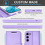 [Leather Wallet Case] Genuine Leather [RFID Blocking] Magnetic Flip Case with Card & Slots and Stand For Samsung Galaxy S23 Plus