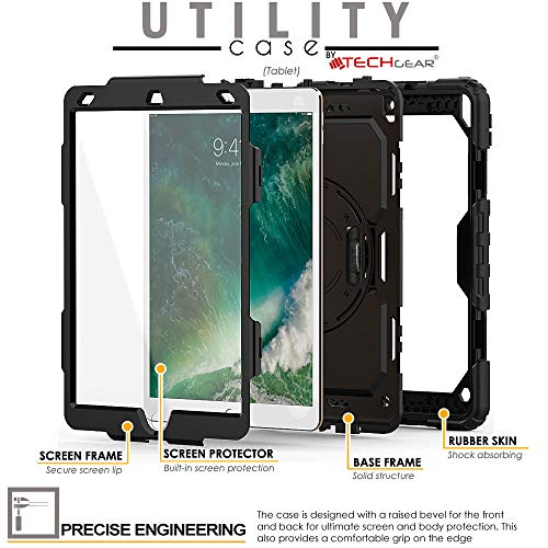 [UTILITY Case] Full Body Shockproof Case with Stand, Hand & Shoulder Strap for Apple iPad Air 3rd Gen 2019 / iPad Pro 10.5"