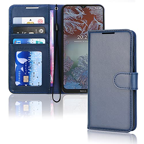 [Wallet Case] Protective Cover with Cash & Card Holder, Stand and Wrist Strap For Nokia G10 / G20