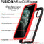 [Fusion Armour Case] Premium Slim Hybrid Tough Heavy Duty, Clear Back Bumper Case for iPhone 11 Pro