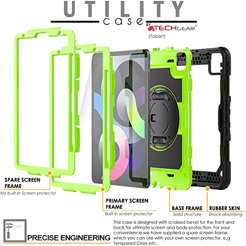 [UTILITY Case] Full Body Shockproof Case with Stand, Hand & Shoulder Strap for Apple iPad Air 5 / Air 4 10.9"
