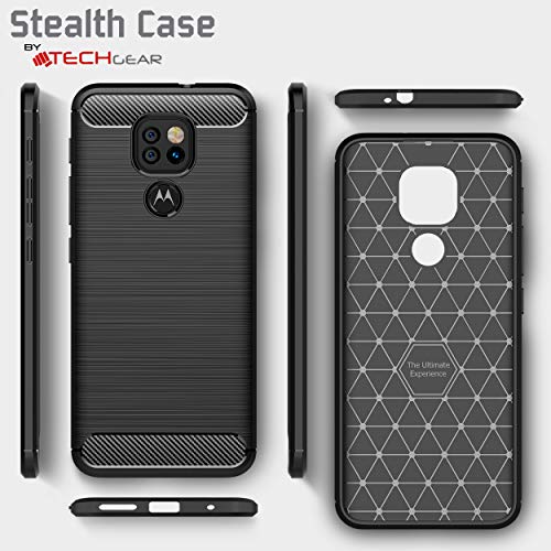 [Stealth Case] Motorola Moto G9 Play Soft Protective Slim Cover with Carbon Fibre Detailing