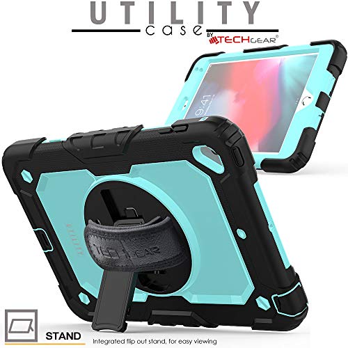 [UTILITY Case] Full Body Shockproof Case with Stand, Hand & Shoulder Strap for Apple iPad Mini 5 / iPad Mini 4