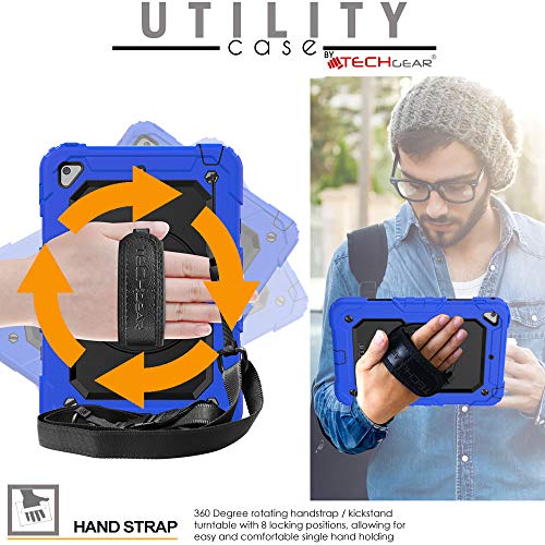 [UTILITY Case] Full Body Shockproof Case with Stand, Hand & Shoulder Strap for Apple iPad Mini 5 / iPad Mini 4