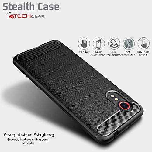 [Stealth Case] Samsung Galaxy XCover 5 Soft Protective Slim Cover with Carbon Fibre Detailing