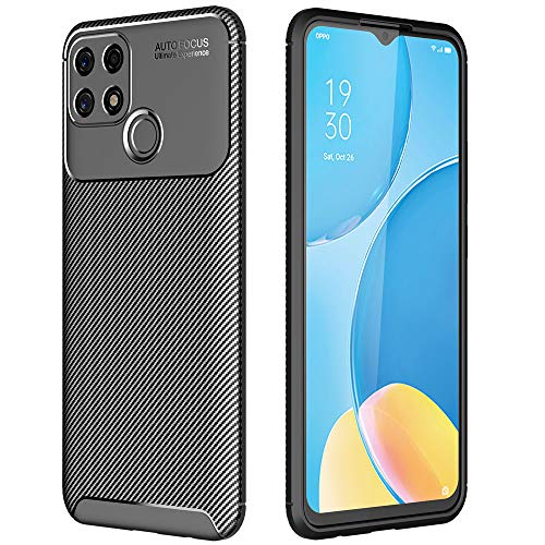 [CarbonFlex Case] Premium Shockproof Soft Slim Cover with Carbon Fibre Effect For Oppo A15 / A15s