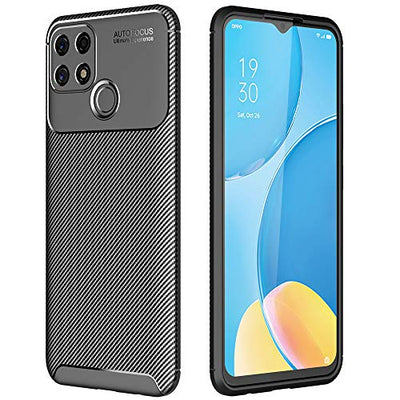 [CarbonFlex Case] Premium Shockproof Soft Slim Cover with Carbon Fibre Effect For Oppo A15 / A15s