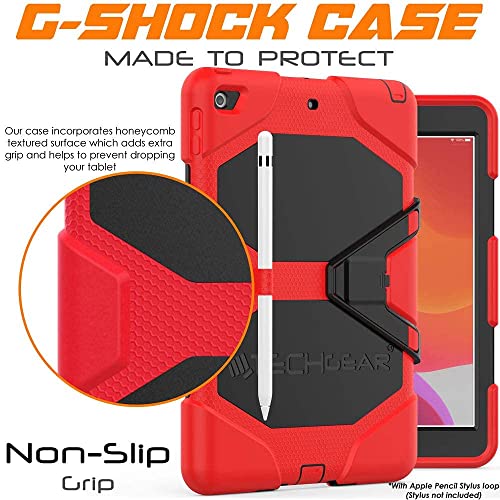 [G-SHOCK Case] Heavy Duty Long Survival Screen Protector Case for iPad 10.2" 2021, 2020, 2019 [9th/8th/7th Generation]