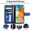 [Wallet Case] Protective Cover with Cash & Card Holder, Stand and Wrist Strap For Samsung Galaxy A23 5G