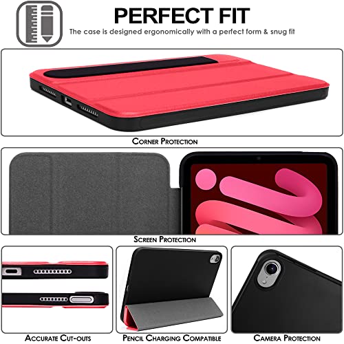 [Smart Case] Slim Stand Cover with Auto Sleep/Wake for Apple iPad Mini 7 / Mini 6 8.3" [7th / 6th Generation]