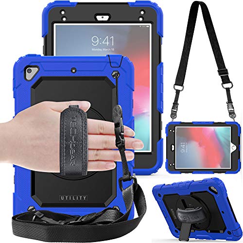 [UTILITY Case] Full Body Shockproof Case with Stand, Hand & Shoulder Strap for Apple iPad Mini 5 / iPad Mini 4