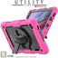 [UTILITY Case] Full Body Shockproof Case with Stand, Hand & Shoulder Strap for Samsung Galaxy Tab A7 Lite 8.7" (SM-T220 / SM-T225)