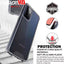 [Fusion HD Case] Shockproof Fused Gel Bumper & Hard Back Slim Clear Cover for Samsung Galaxy A72 5G