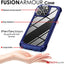 [Fusion Armour Case] Premium Hybrid Tough Heavy Duty, Rugged, Clear Back Bumper Case for Apple iPhone 14 Pro Max 6.7"