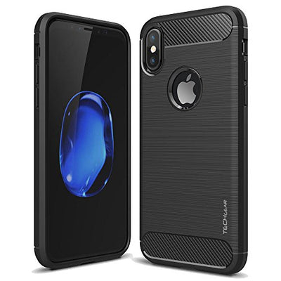 [Stealth Case] iPhone XS Max Soft Protective Slim Cover with Carbon Fibre Detailing