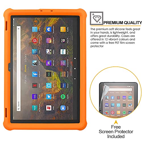 [Bumper Case] Shockproof Soft Easy Grip Case for Amazon Fire HD 10" / HD 10 Plus 11th Generation / 2021