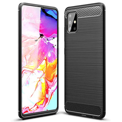 [Stealth Case] Samsung Galaxy A51 Soft Protective Slim Cover with Carbon Fibre Detailing