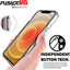 [Fusion HD Case] Shockproof Fused Gel Bumper & Hard Back Slim Clear Cover for iPhone 13 Pro Max