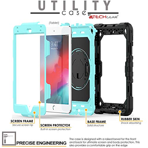 [UTILITY Case] Full Body Shockproof Case with Stand, Hand & Shoulder Strap for Apple iPad Mini 5 / iPad Mini 4