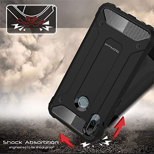 [Tough Armoured Case] ShockProof Dual-Layer Protective Heavy Duty Cover for Huawei P Smart 2019