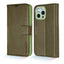 [Leather Wallet Case] Genuine Leather [RFID Blocking] Magnetic Flip Case with Card & Slots and Stand For iPhone 13 Pro Max