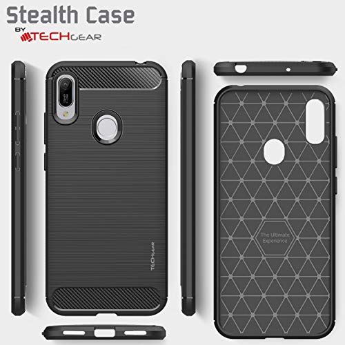 [Stealth Case] Huawei Y6s / Y6 2019  Soft Protective Slim Cover with Carbon Fibre Detailing
