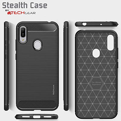 [Stealth Case] Huawei Y6s / Y6 2019  Soft Protective Slim Cover with Carbon Fibre Detailing