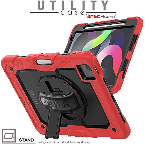 [UTILITY Case] Full Body Shockproof Case with Stand, Hand & Shoulder Strap for Apple iPad Air 5 / Air 4 10.9"