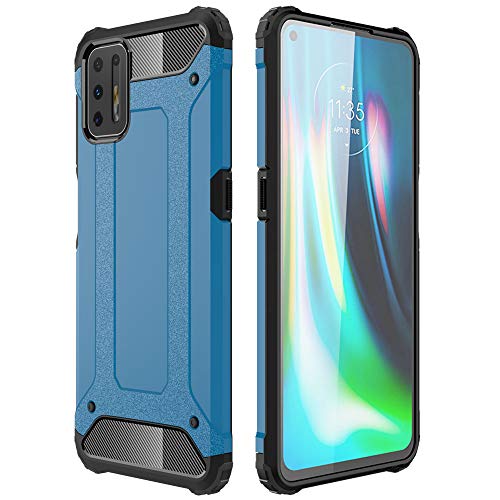 [Tough Armoured Case] ShockProof Dual-Layer Protective Heavy Duty Cover for Motorola Moto G9 Plus