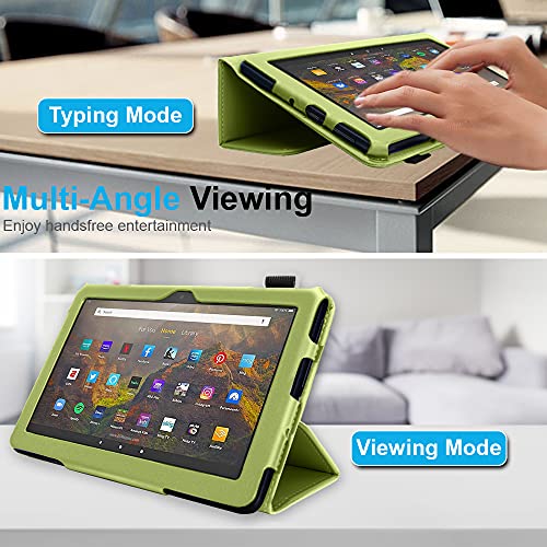 [Folio Case] Smart Cover Stand with Auto Sleep/Wake & Hand Strap For Amazon Fire HD 10" / HD 10" Plus (2021/11th Generation)