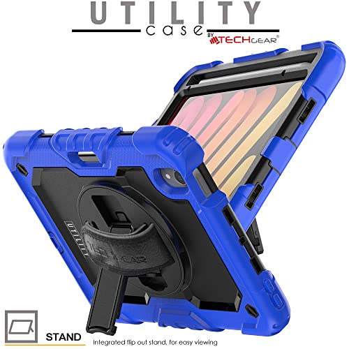[UTILITY Case] Full Body Shockproof Case with Stand, Hand & Shoulder Strap for Apple iPad Mini 7 / Mini 6 8.3" [7th / 6th Generation]