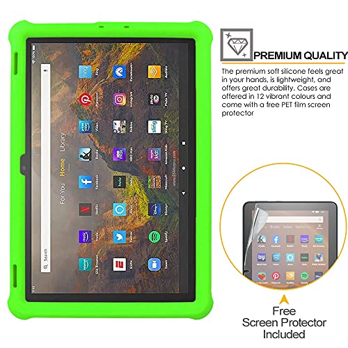 [Bumper Case] Shockproof Soft Easy Grip Case for Amazon Fire HD 10" / HD 10 Plus 11th Generation / 2021