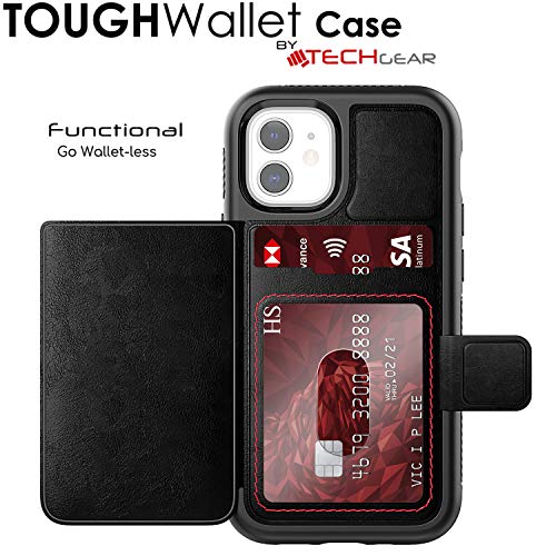 Tough Armoured Wallet 360 ShockProof Case with Card Slots & Stand for Apple iPhone 12 Mini