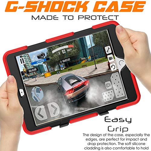 [G-SHOCK Case] Heavy Duty Long Survival Screen Protector Case for iPad 10.2" 2021, 2020, 2019 [9th/8th/7th Generation]