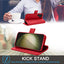 [Leather Wallet Case] Genuine Leather [RFID Blocking] Magnetic Flip Case with Card & Slots and Stand For Samsung Galaxy S23 Ultra
