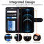 [Wallet Case] Protective Cover with Cash & Card Holder, Stand and Wrist Strap For Apple iPhone 12 Pro Max