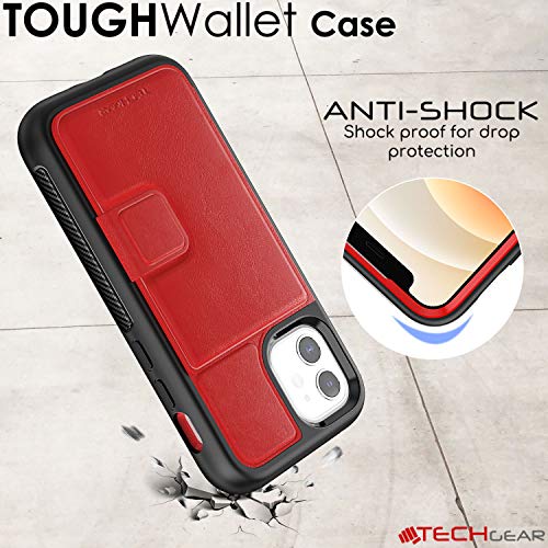 Tough Armoured Wallet 360 ShockProof Case with Card Slots & Stand for Apple iPhone 12 Mini