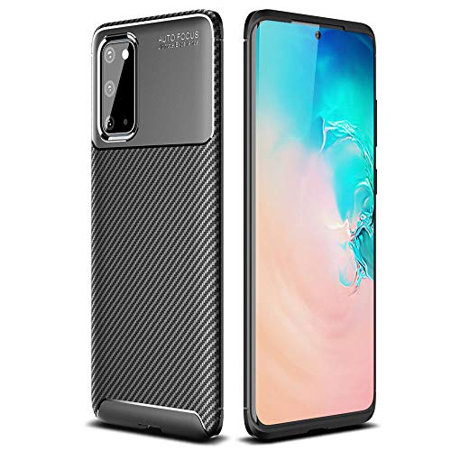 [CarbonFlex Case] Premium Shockproof Soft Slim Cover with Carbon Fibre Effect For Samsung  Galaxy S20