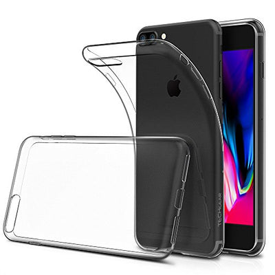 [AirFlex Case] Crystal Clear Slim & Light, Protective,  Soft Gel Cover for iPhone 8 Plus / iPhone 7 Plus