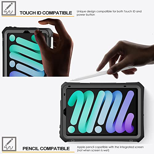[Poseidon Case] Waterproof Case for Apple iPad Mini 7 / Mini 6 8.3" [7th / 6th Generation]