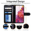 [Wallet Case] Protective Cover with Cash & Card Holder, Stand and Wrist Strap For Samsung Galaxy S20 FE