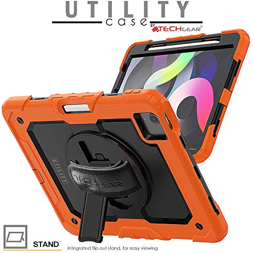 [UTILITY Case] Full Body Shockproof Case with Stand, Hand & Shoulder Strap for Apple iPad Air 5 / Air 4 10.9"