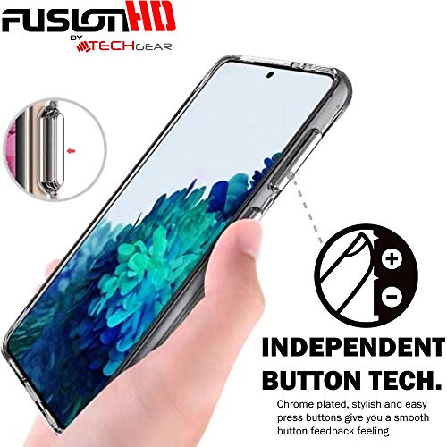[Fusion HD Case] Shockproof Fused Gel Bumper & Hard Back Slim Clear Cover for Samsung Galaxy Galaxy S23