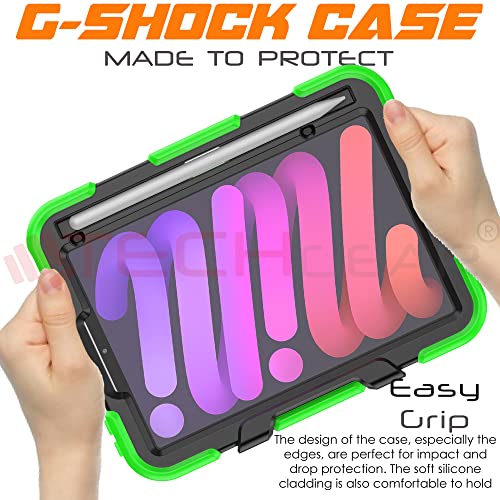 [G-SHOCK Case] Heavy Duty Long Survival Screen Protector Case for Apple iPad Mini 7 / Mini 6 8.3" [7th / 6th Generation]