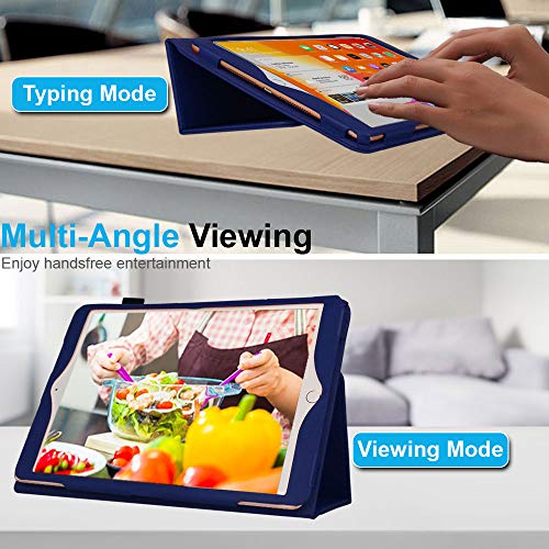 [Folio Case] Smart Cover Stand with Auto Sleep/Wake & Hand Strap For Apple iPad 10.2" 2021 / 2020 / 2019 [9th / 8th / 7th Generation]